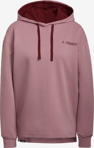 ADIDAS PERFORMANCE - Sweatshirt de desporto em roxo: frente