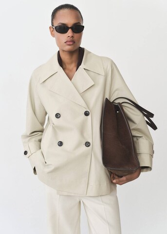MANGO Mantel 'Malibu' in Grau: Vorderseite