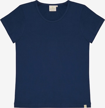 greenjama Pajama Shirt 'Single Jersey' in Blue: front