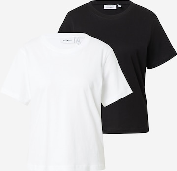 Tricou 'Essence Standard' de la WEEKDAY pe negru: față