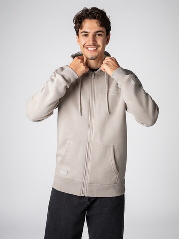 Sublevel Sweatjacke in Beige: Vorderseite