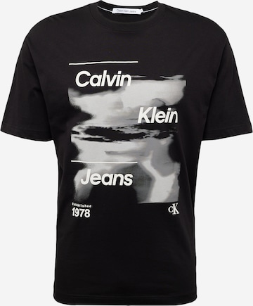 Calvin Klein Jeans Футболка 'DIFFUSED' в Черный: спереди