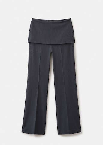 MANGO Regular Pleat-Front Pants 'Tokyo' in Grey