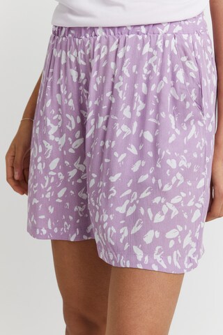 ICHI Loosefit Broek in Lila
