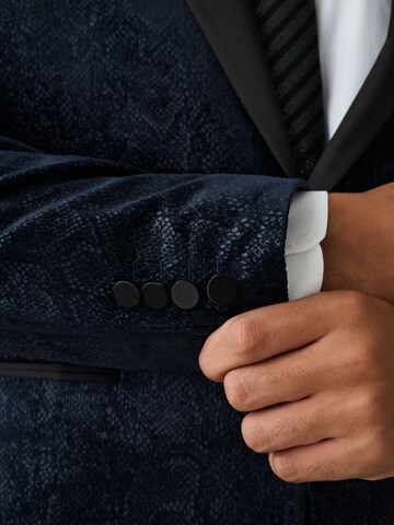 Next Slim fit Zakó - kék