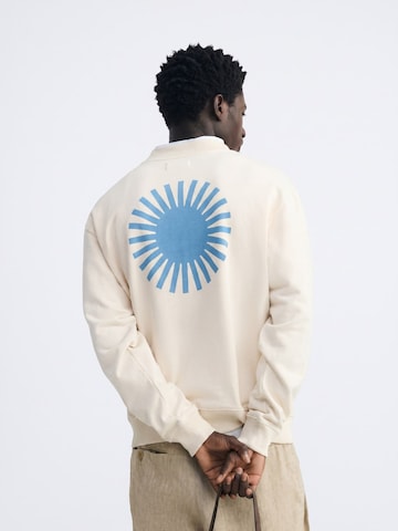 Thinking MU Sweatshirt 'LEON' in Beige