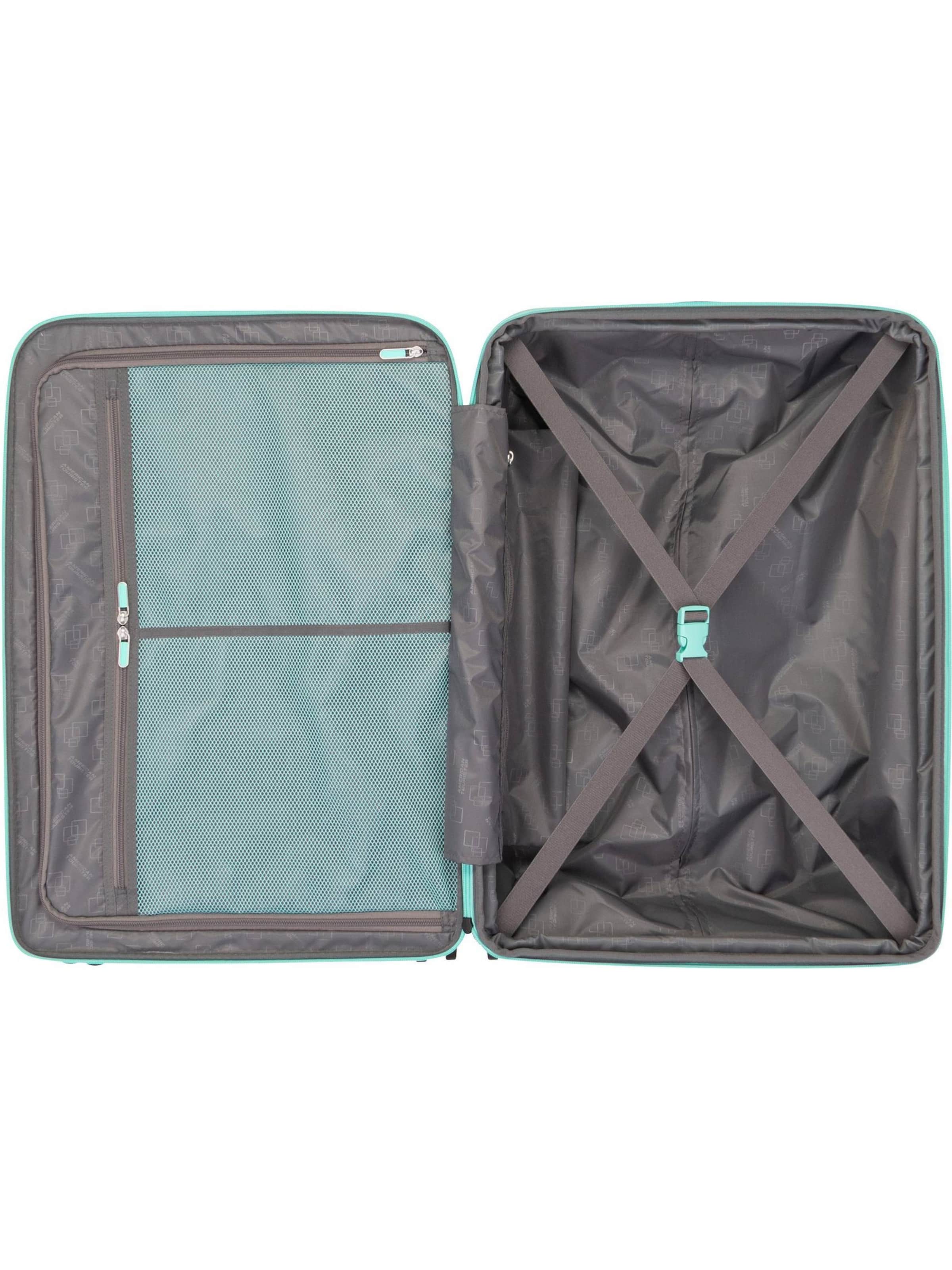 American Tourister Trolley 'Dashpop Spinner 67 EXP' in Grün