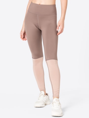 NU-IN Regular Leggings in Beige: front