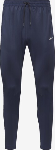 Tapered Pantaloni sportivi di Reebok in blu