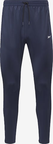 Effilé Pantalon de sport Reebok en bleu