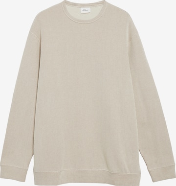 s.Oliver Men Big Sizes Sweatshirt in Beige: Vorderseite