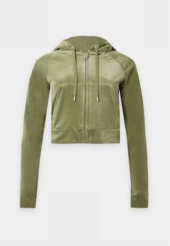Juicy Couture Petite Zip-Up Hoodie 'MADISON' in Green: front