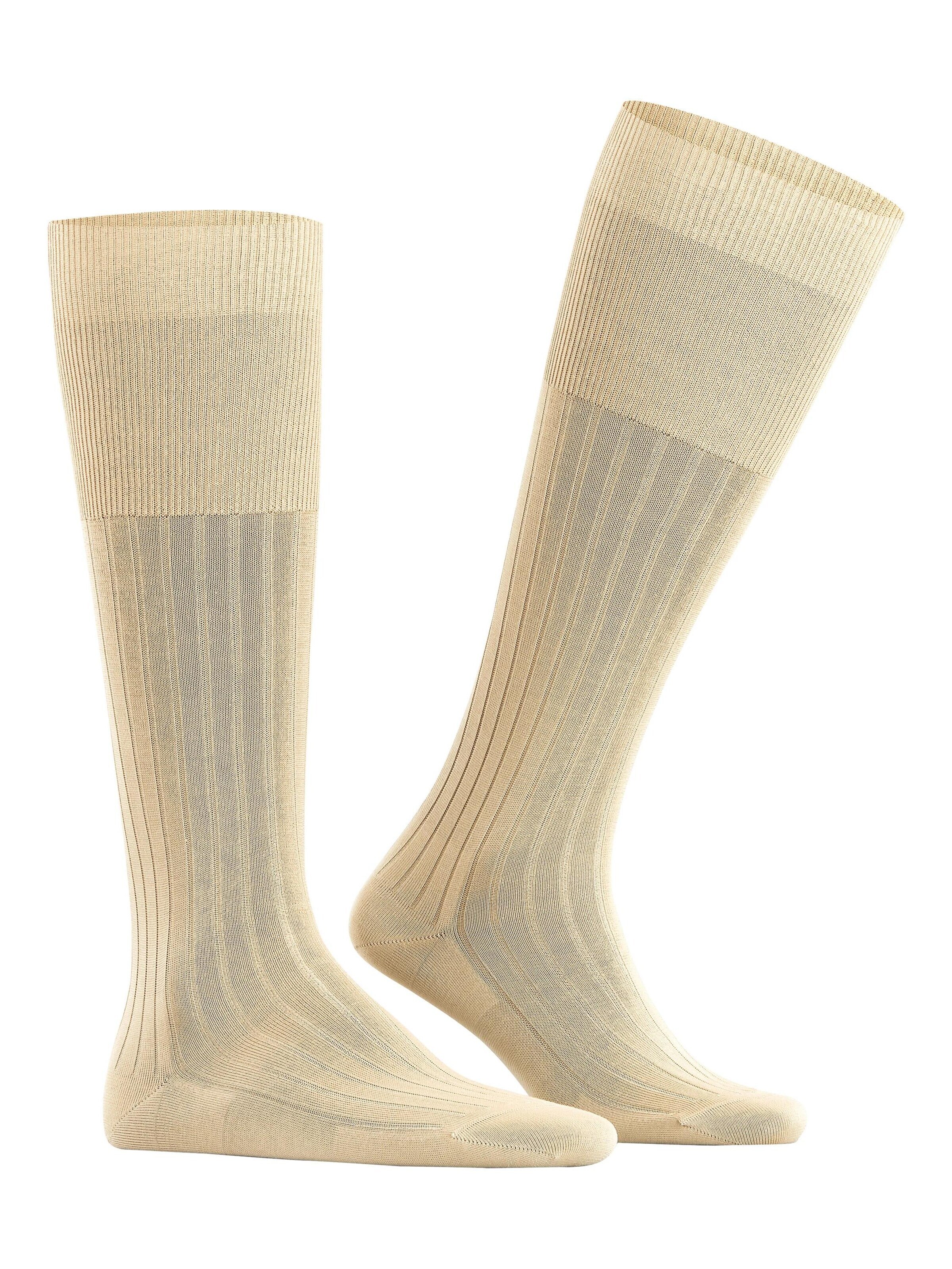 FALKE Knee High Socks 'Milano' in Beige