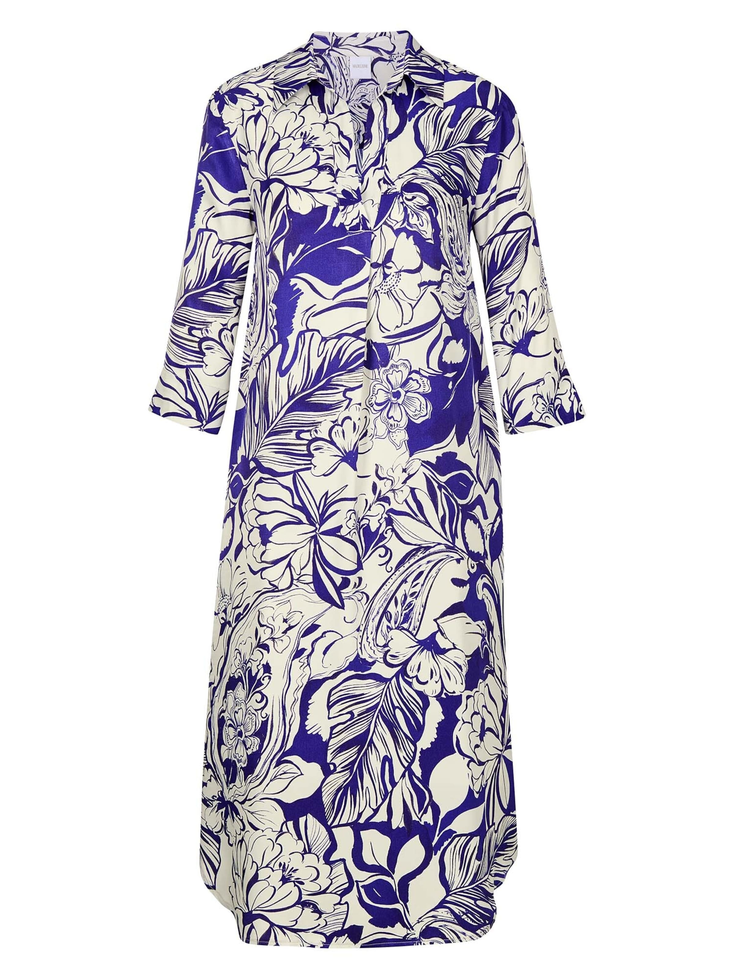 Robe-chemise MADELEINE en blanc : devant