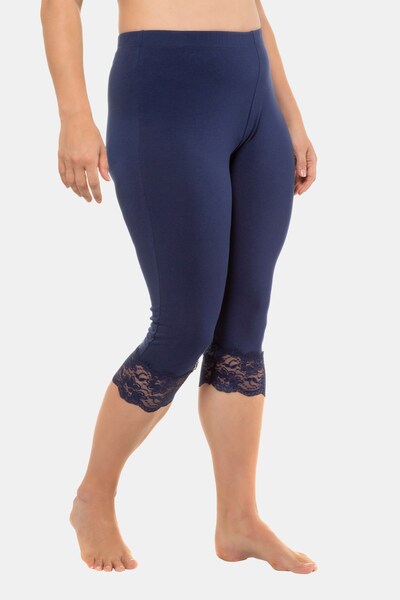 Ulla Popken Pantalon en turquoise, Vue avec modèle