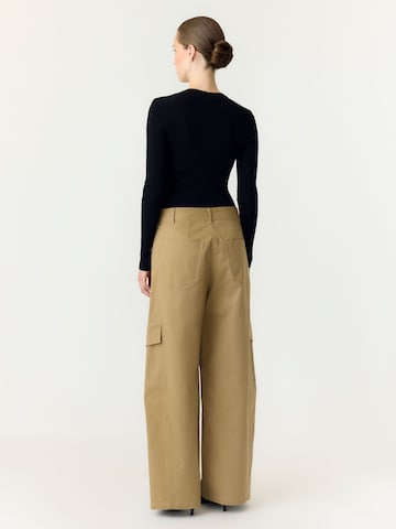YAS Regular Cargobroek in Beige