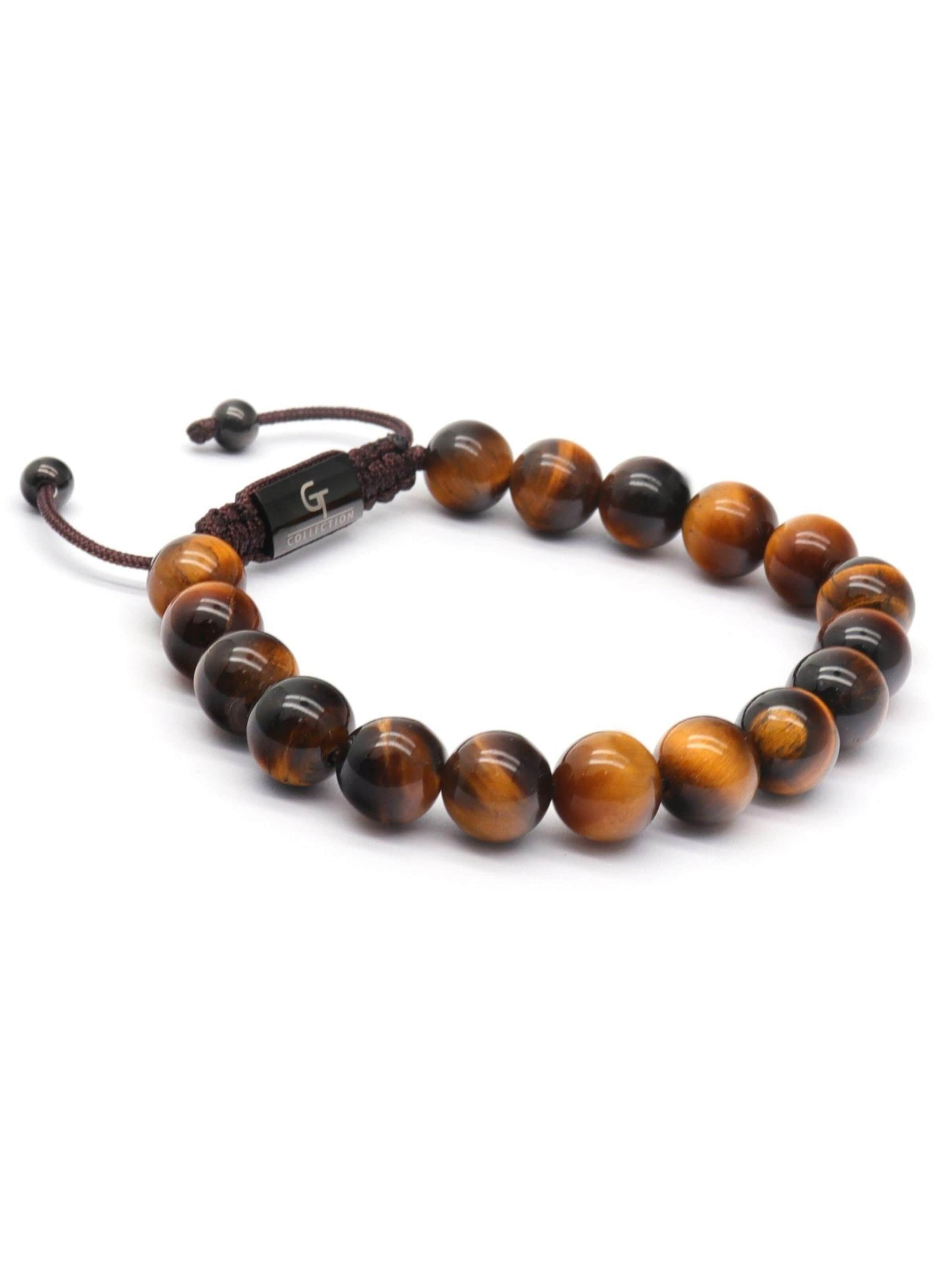 GT Collection Armband 'Single-Bead'‌‌‌ in Braun