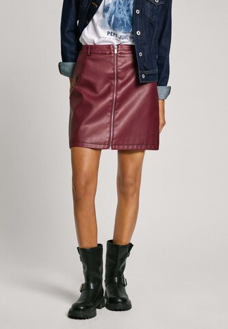 Gonna 'CHARLOTTE' di Pepe Jeans in rosso: frontale