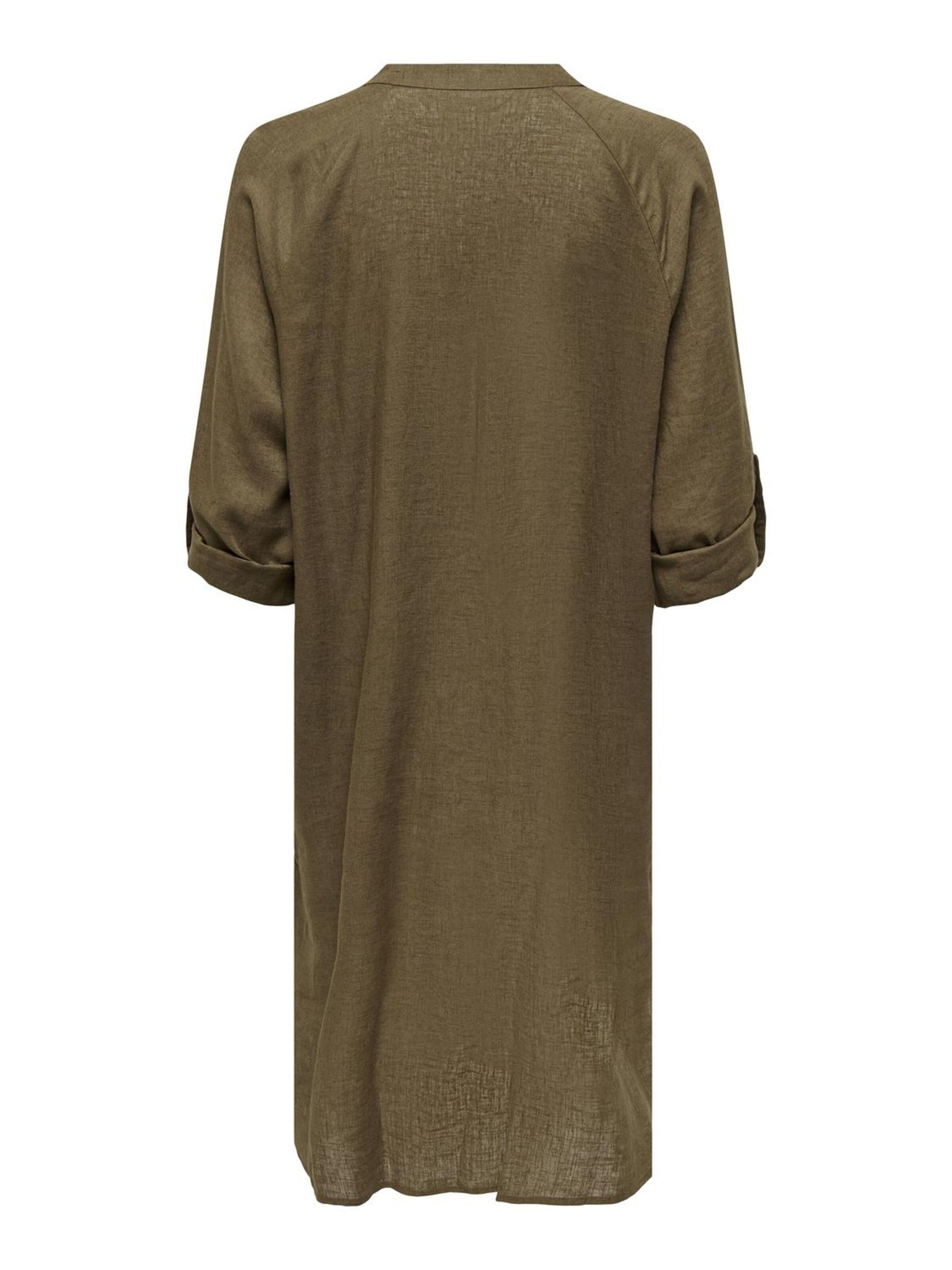 ONLY - Vestido camisero en verde