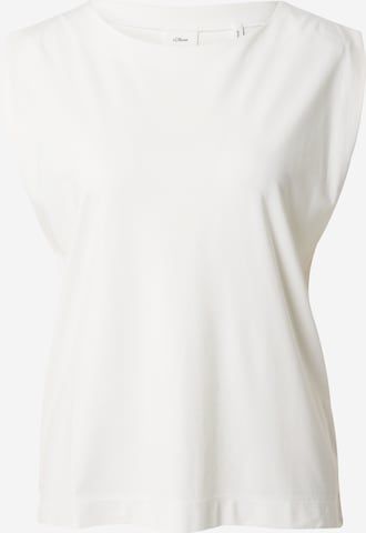 s.Oliver BLACK LABEL - Top em branco: frente