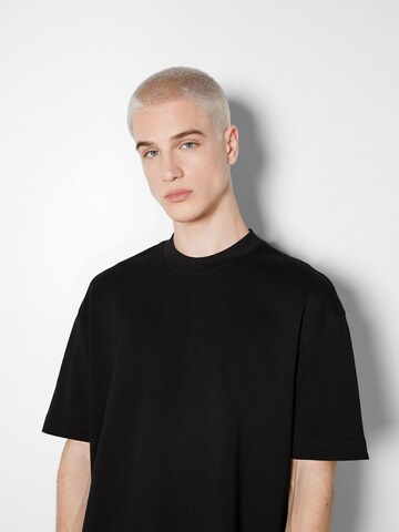 Bershka T-Shirt in Schwarz