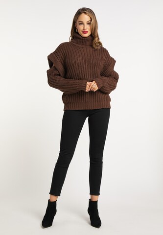 faina Pullover in Braun