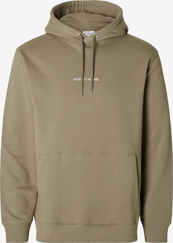 SELECTED HOMME Sweatshirt 'HANKIE' i grøn: forside