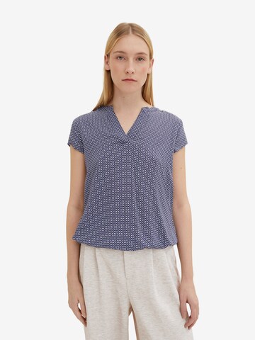 TOM TAILOR Blouse in Blue: front