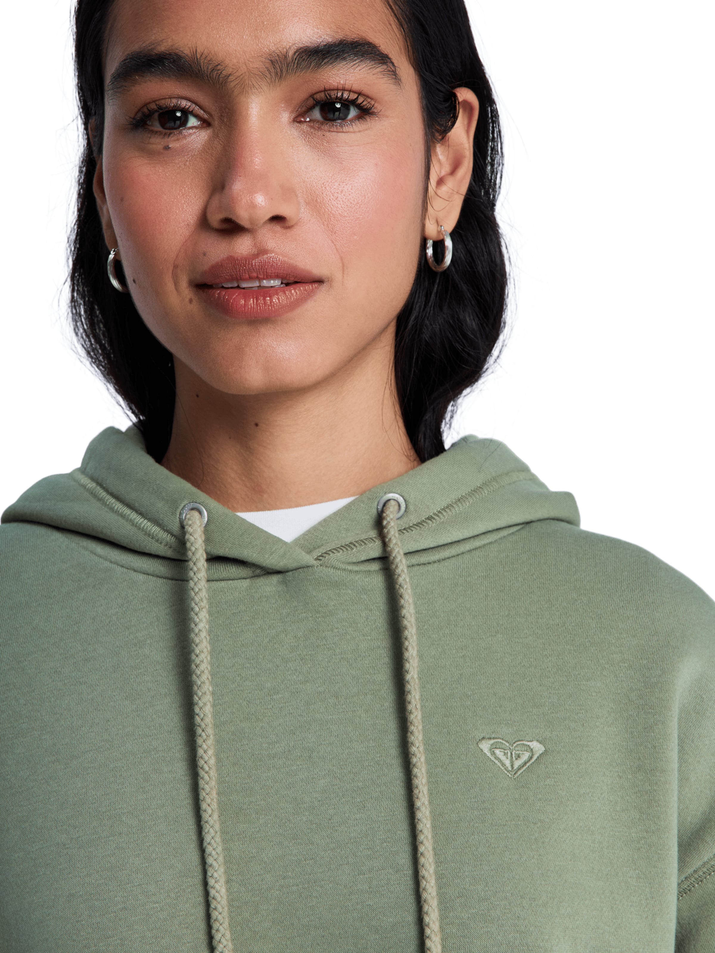 ROXY Sweatshirt 'Surf Stoked Brushed' in Green
