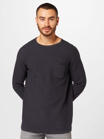 TOM TAILOR DENIM Sweater in Grey: front