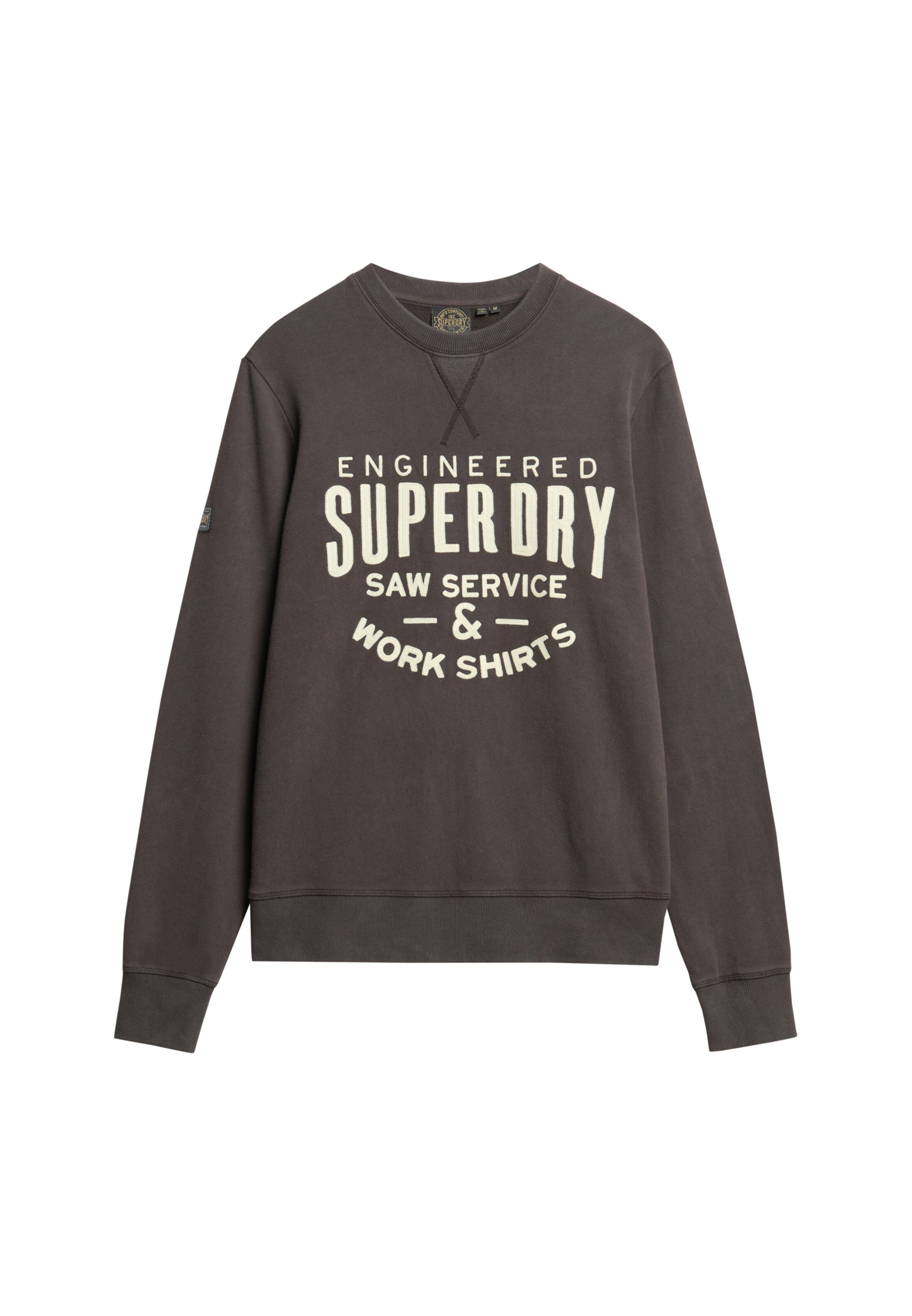 Sweat-shirt Superdry en gris : devant