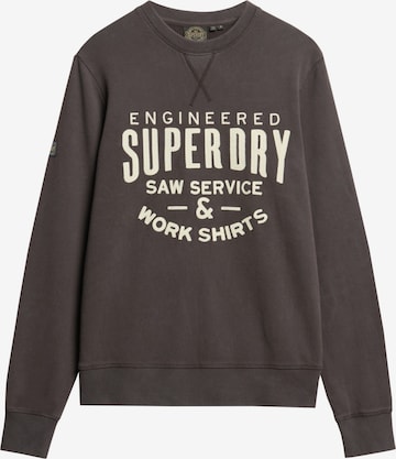 Sweat-shirt Superdry en gris : devant