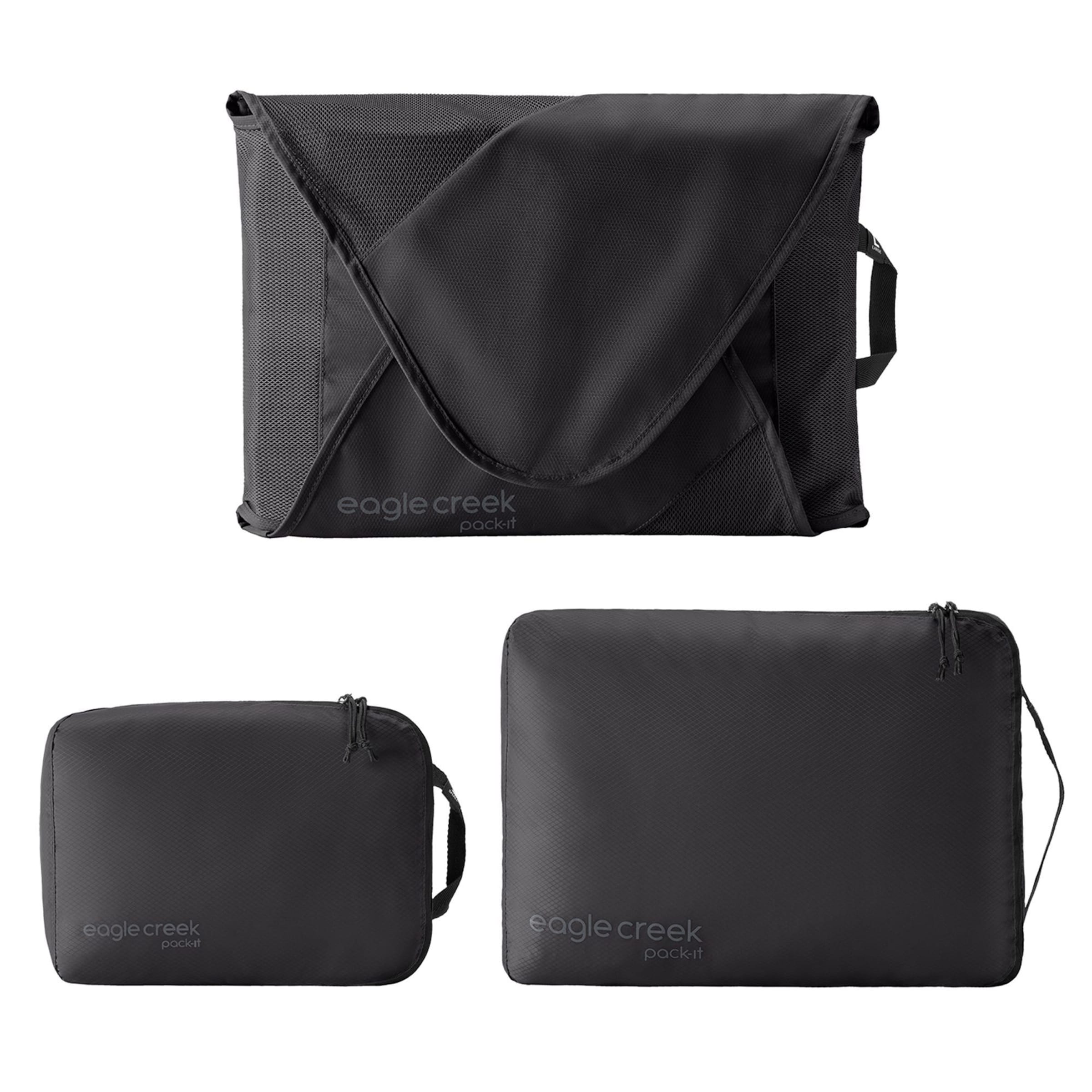 EAGLE CREEK Packtaschen Set 'Pack-It' in Schwarz: Vorderseite