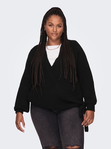 ONLY Carmakoma Sweater in Black: front