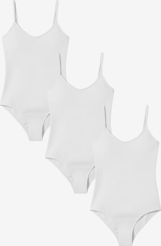 Maxte Bodysuit 'BASIC MAX Body Top Frauen 3er-Pack' in White: front
