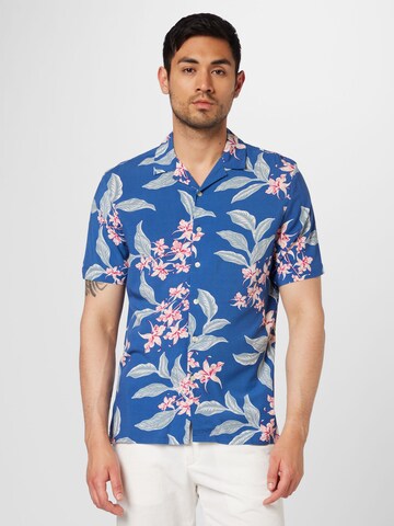 Key Largo Regular fit Overhemd 'TRINIDAD' in Blauw: voorkant