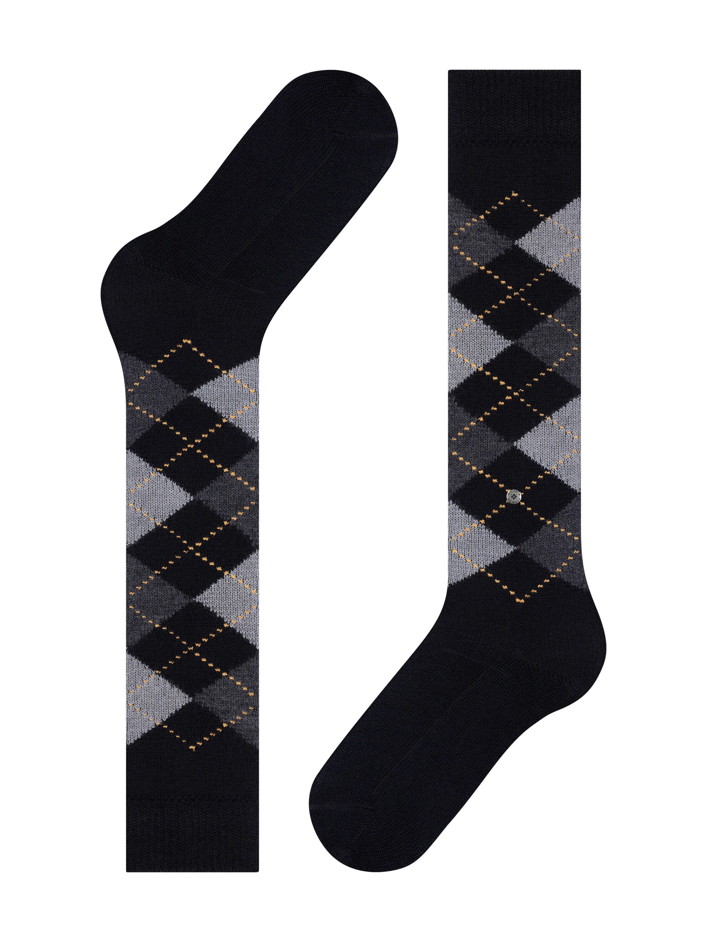 BURLINGTON Over the Knee Socks 'Whitby' in Black