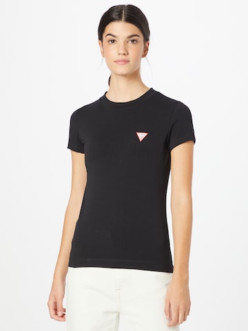 T-shirt GUESS en noir : devant