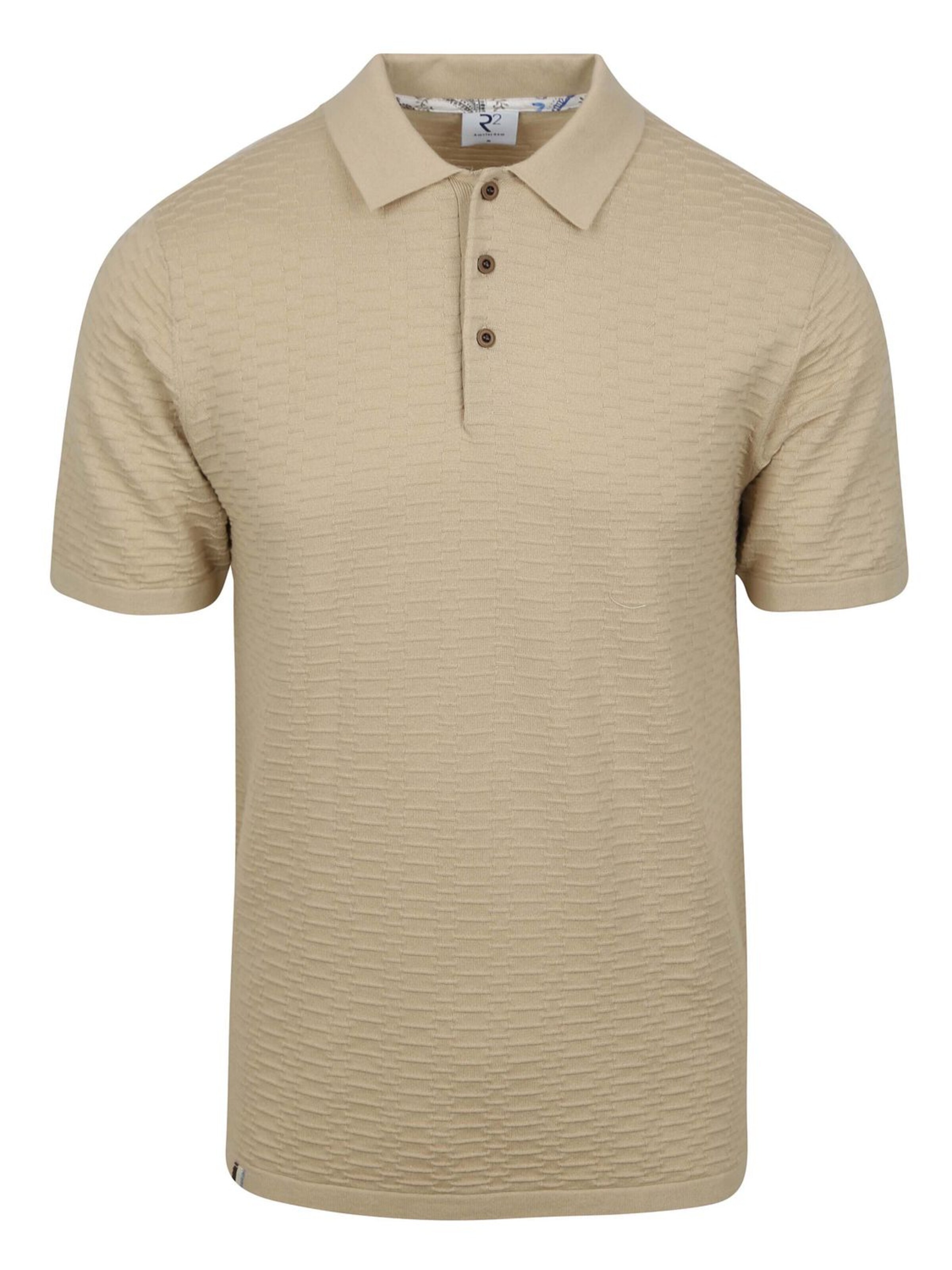R2 Amsterdam Shirt in Beige: voorkant