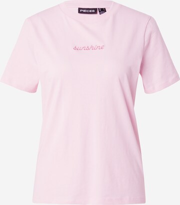 PIECES T-Shirt 'KAYLEE' in Pink: predná strana