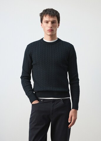 MANGO MAN Sweater 'Muguet' in Blue: front