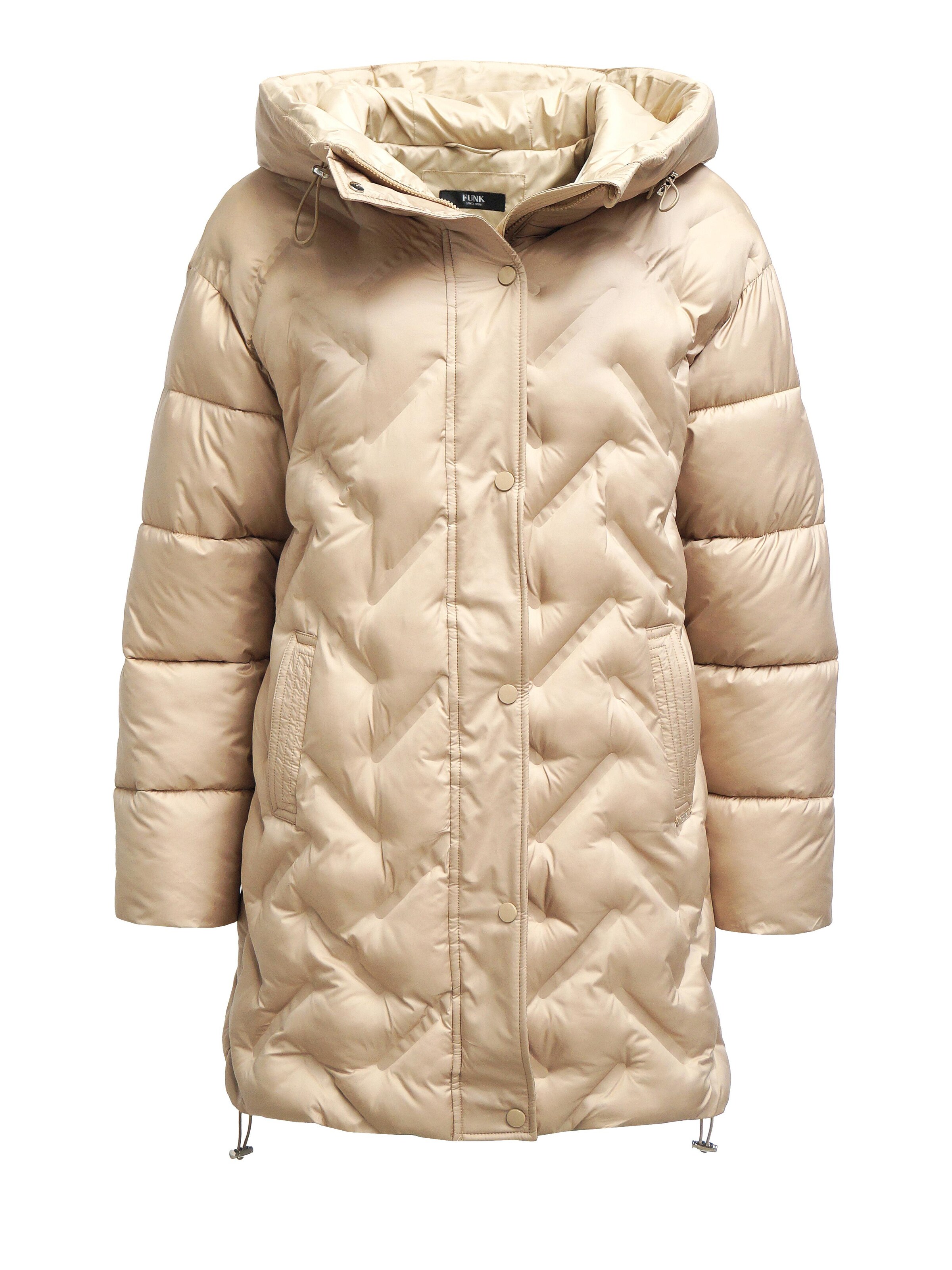 Funk since 1776 Winter Jacket in Beige: front