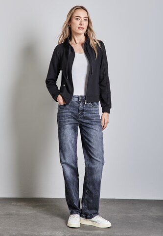 STREET ONE Sweatjacke in Schwarz