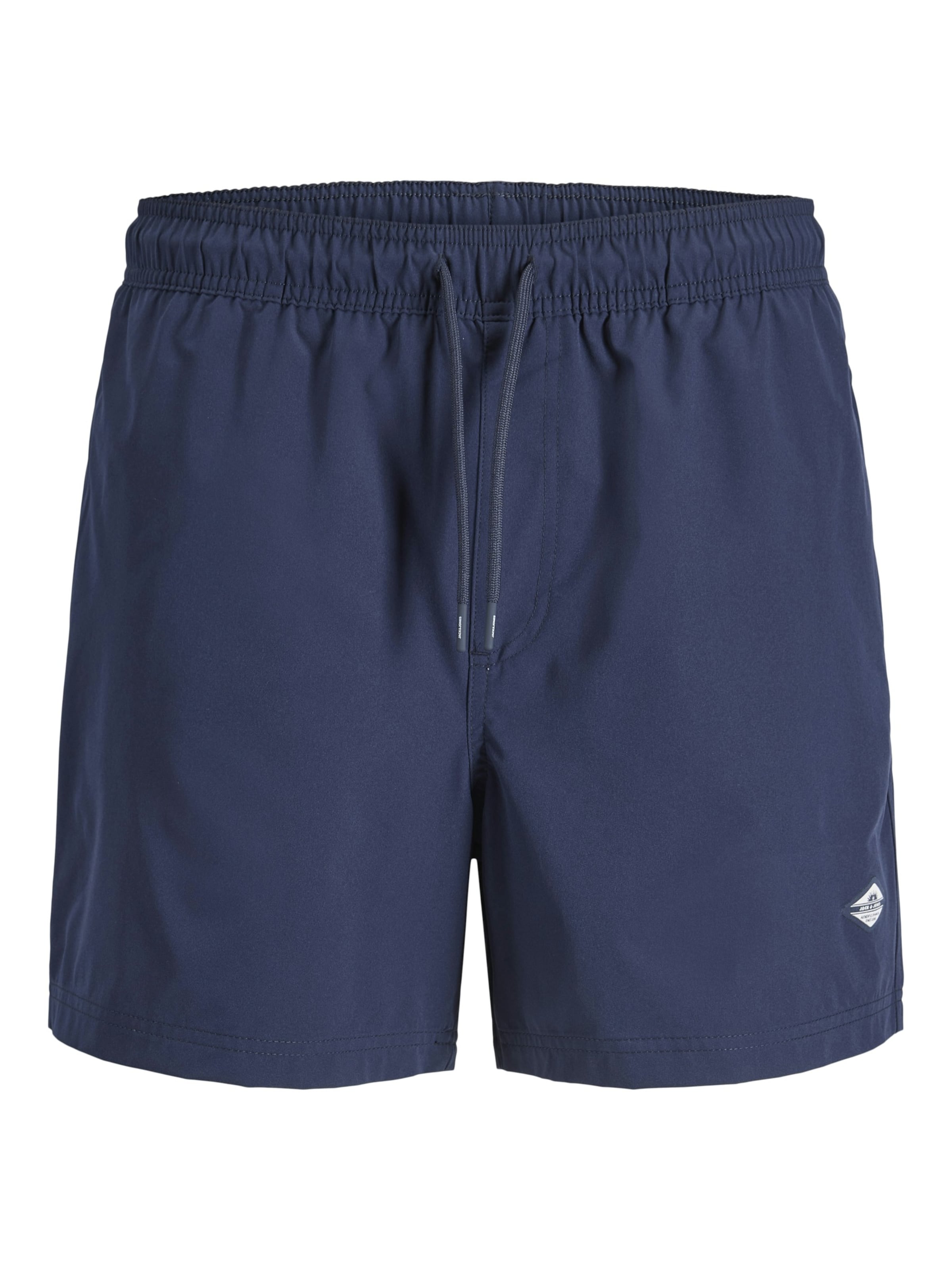 JACK & JONES Zwemshorts 'Jack & Jones Heren Zwemshort JPSTMAUI TROPIC Effen' in Blauw: voorkant