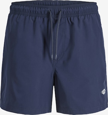 JACK & JONES Zwemshorts 'Jack & Jones Heren Zwemshort JPSTMAUI TROPIC Effen' in Blauw: voorkant