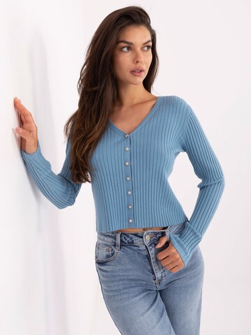 Madnezz House Sticktop 'R1639.27' in Blau: Vorderseite