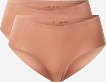 Slip di LingaDore in marrone: frontale