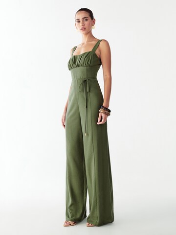 BWLDR Jumpsuit 'Orchid' i grön