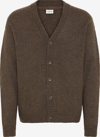 !Solid - Cárdigan ' SDHamed ' en marrón: frente