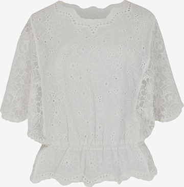 Apricot Blouse in White: front